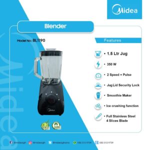 MIDEA 1.5 LITRE BLENDER