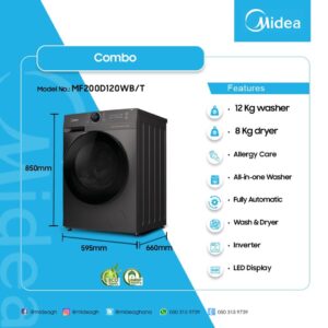 MIDEA COMBO WASHING MACHINE 