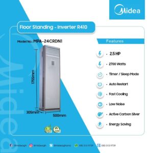 MIDEA FLOOR STANDING INVERTER R410